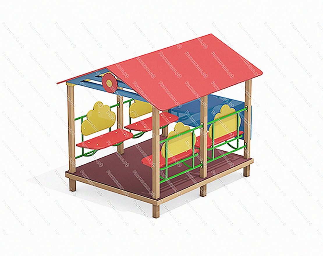 Домик-беседка для детей Цветочек 2612